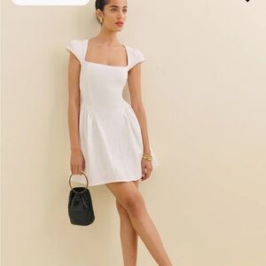 Reformation White Mini Dress